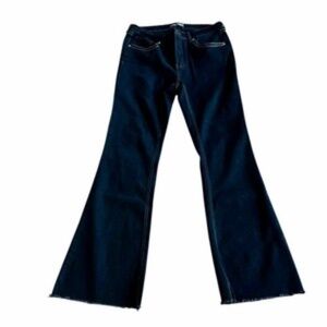 Fashion Nova Dallas Mid Rise Stretch‎ Flare Black Jeans Women Size 11